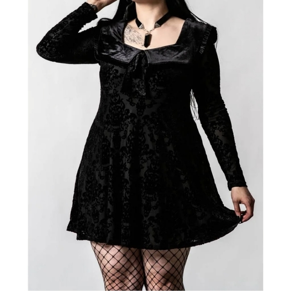 Killstar ANGELIQUE COLLAR DRESS - Picture 2 of 6